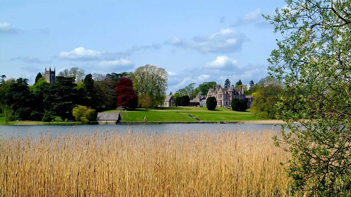 A lake in front of Castle Leslie Estate, County Monaghan