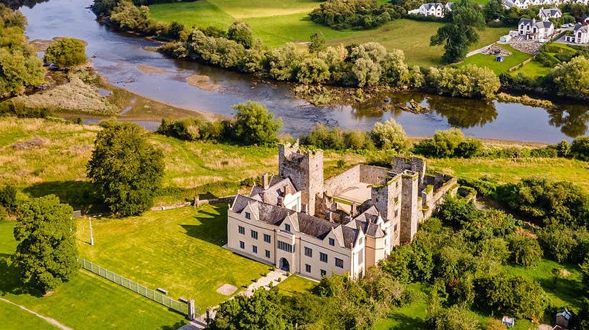 Aerial view of Ormond Castle