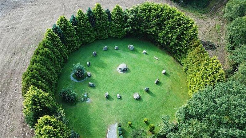 Aerial view of the Kenmare Stone Circle