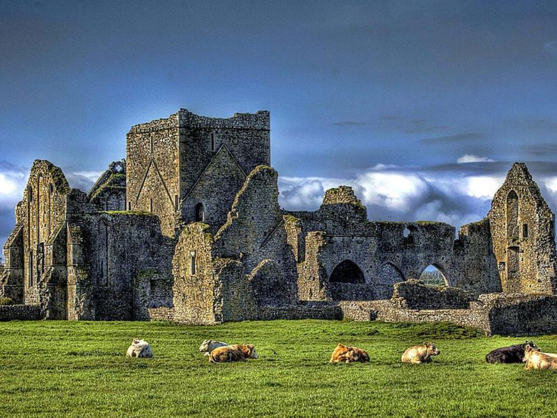 Cahir Castle with scenic views