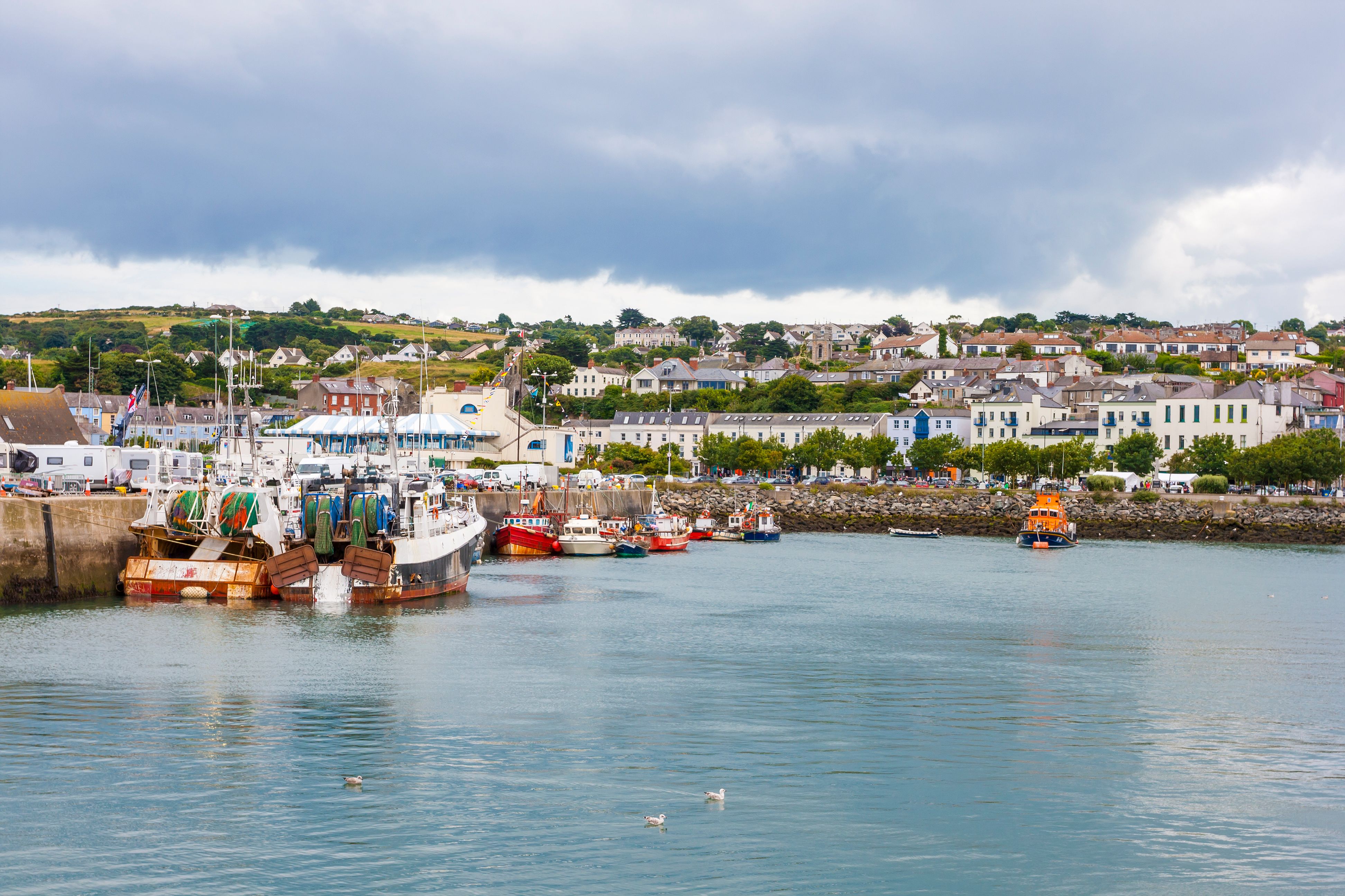 Fishing boats docked in Howth Harbour, Dublin