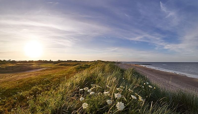 Golf course at the beach, Rosslare Strand, Ireland