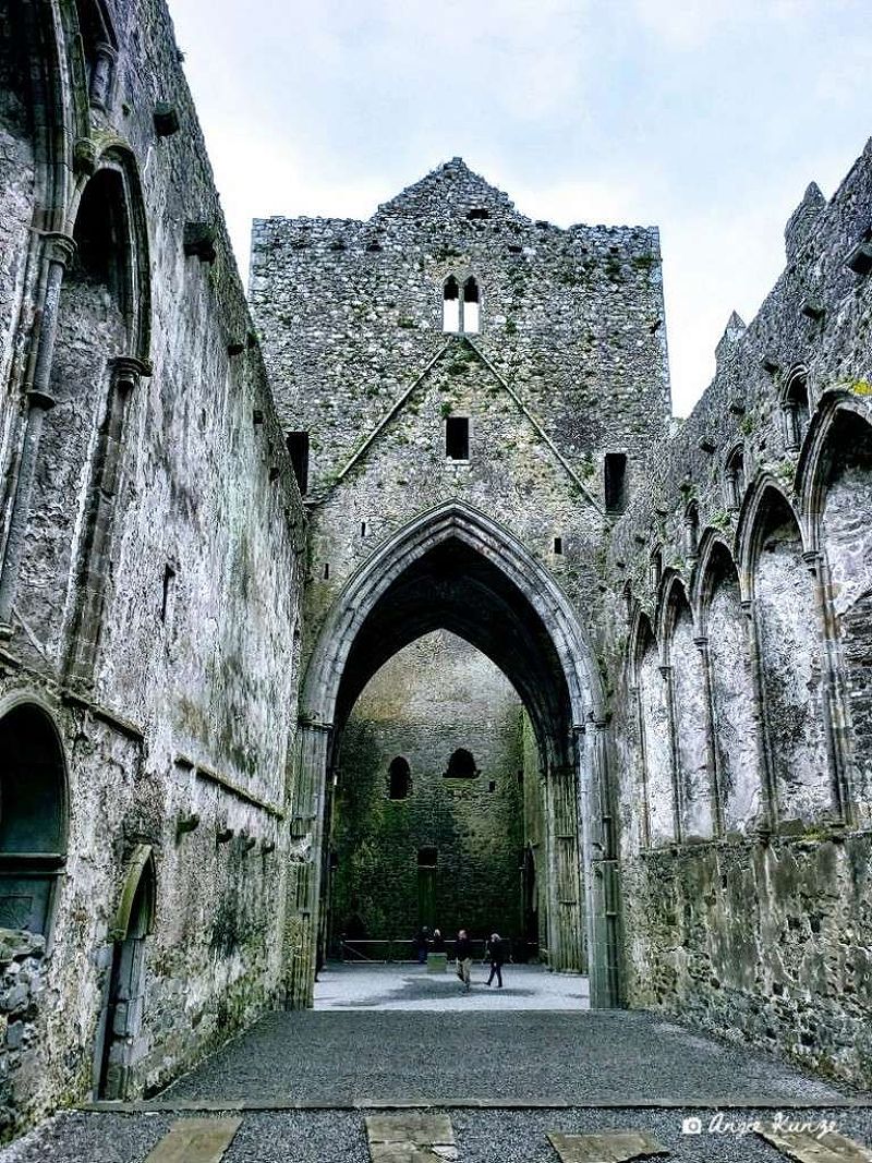 Interior of St. Patrick's Cathedral at the Rock of Cashel