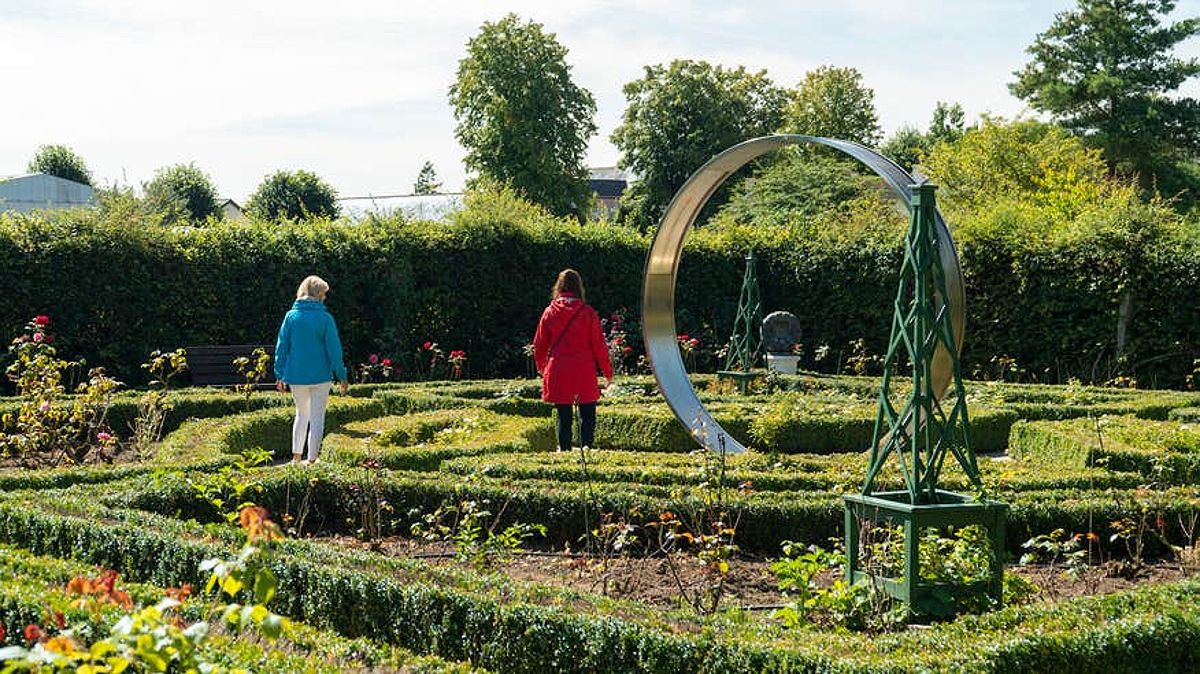 People in the Delta Sensory Gardens in Co Carlow