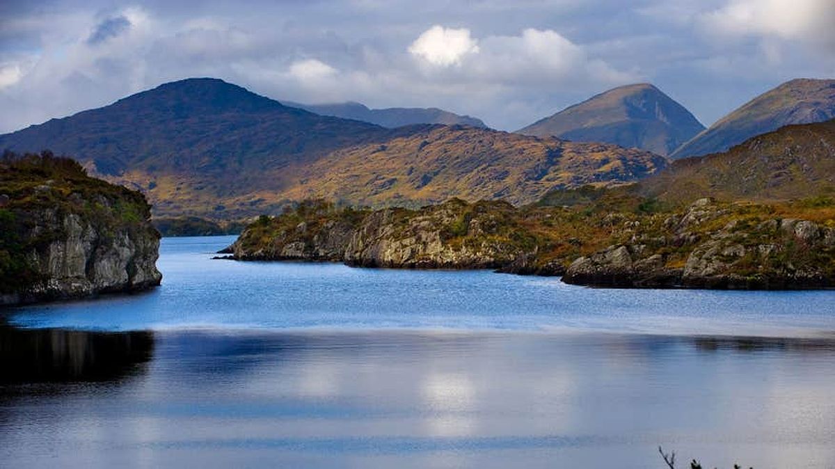 Reflections on the water of Killarney Lakes, Co. Kerry