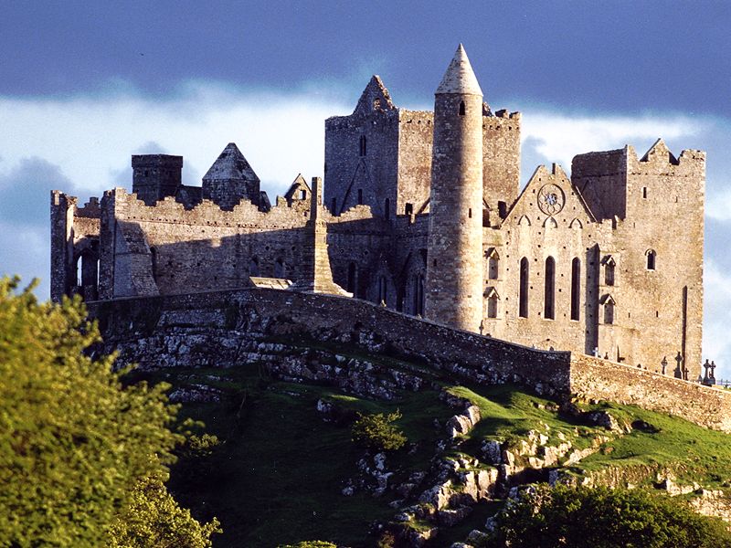 Rock of Cashel with historical architecture