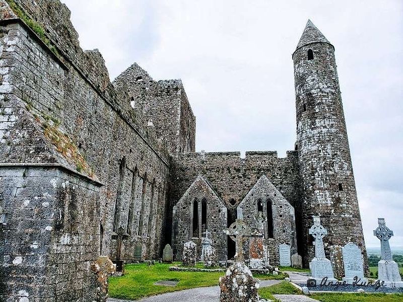 Round Tower and Graveyard at the Rock of Cashel