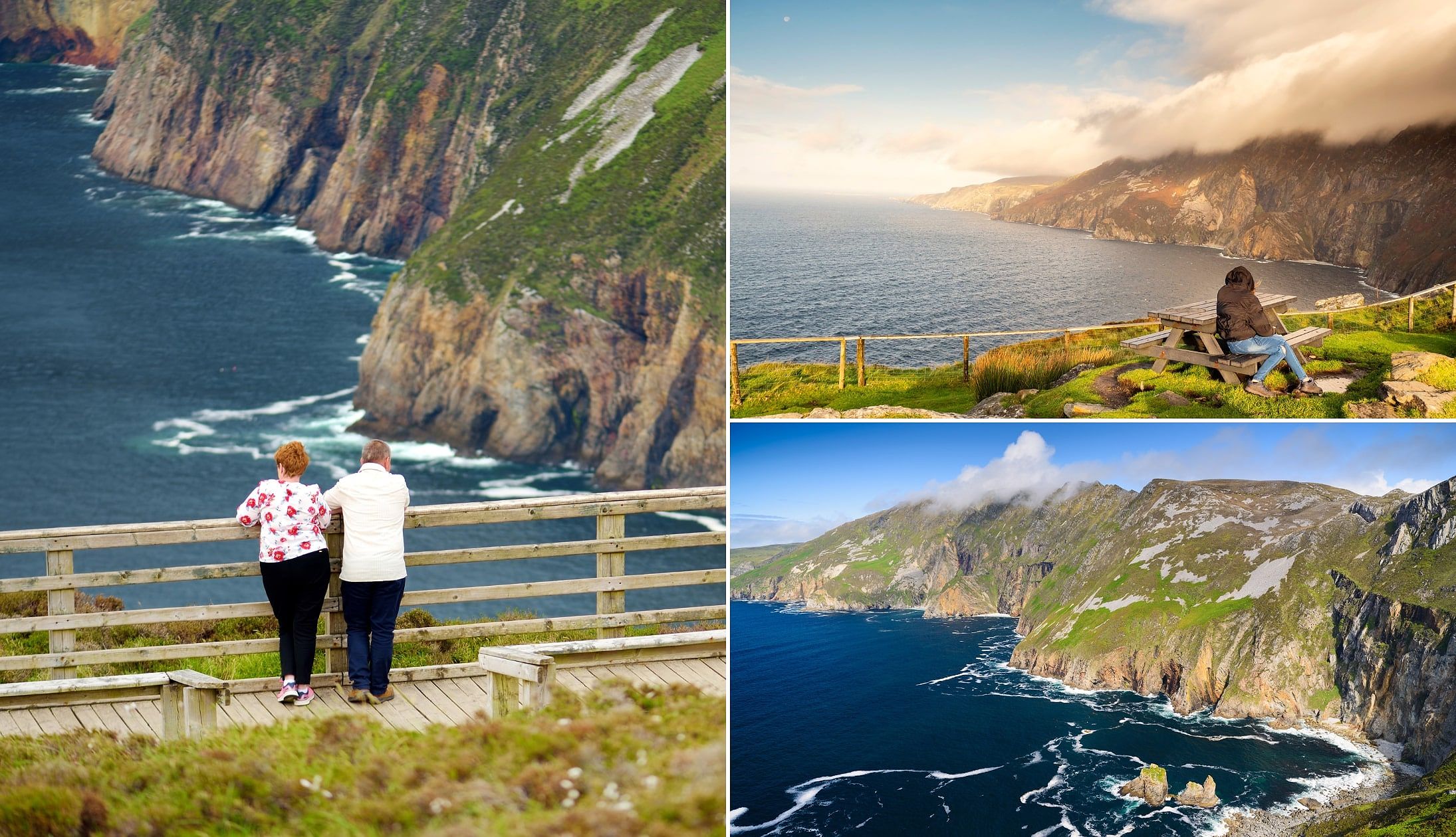 Slieve League Cliffs overlooking the Atlantic Ocean