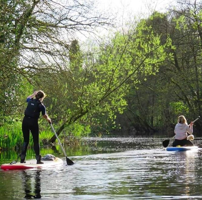 Stand-up paddleboarding on the Shannon Blueway