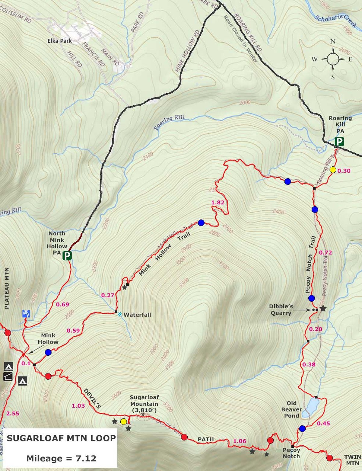 Sugarloaf Mountain GPS map