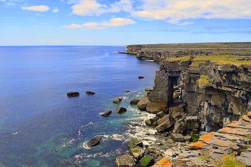 The Aran Islands, a stunning coastal view