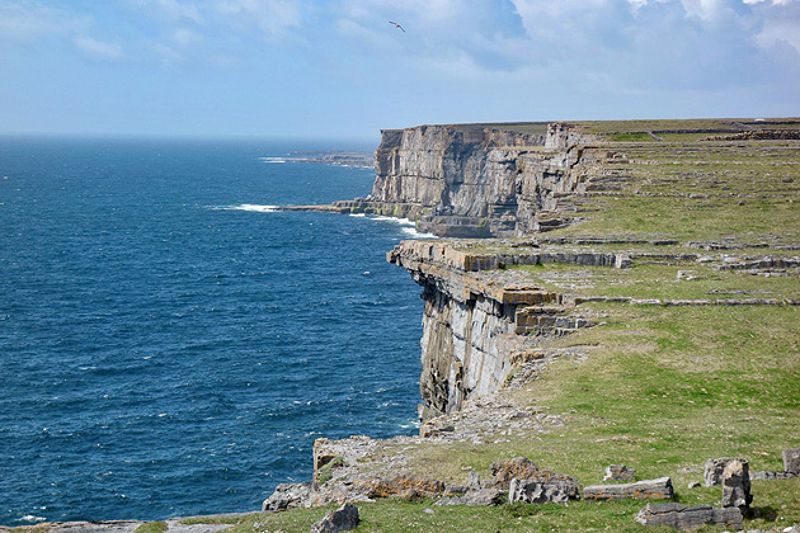 The Banshees of Inisherin film location: Dún Aonghasa, Inis Mór, Republic of Ireland