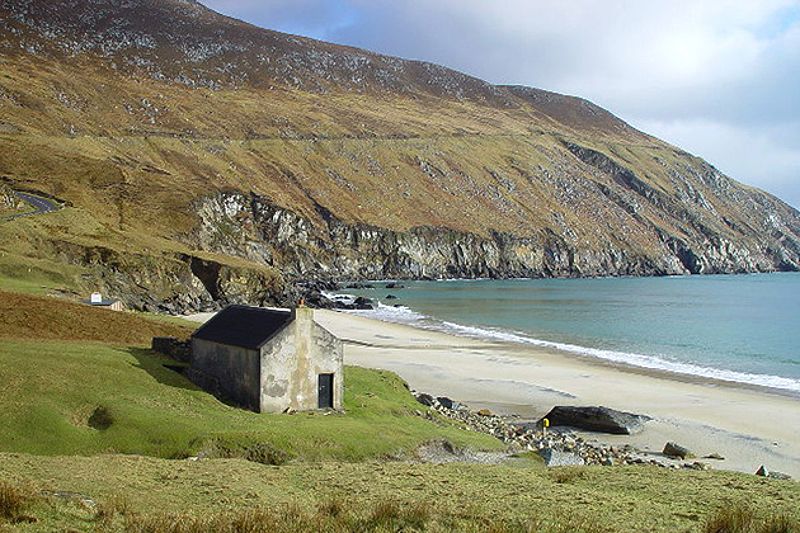 The Banshees of Inisherin film location: Keem Bay, Achill Island, Republic of Ireland