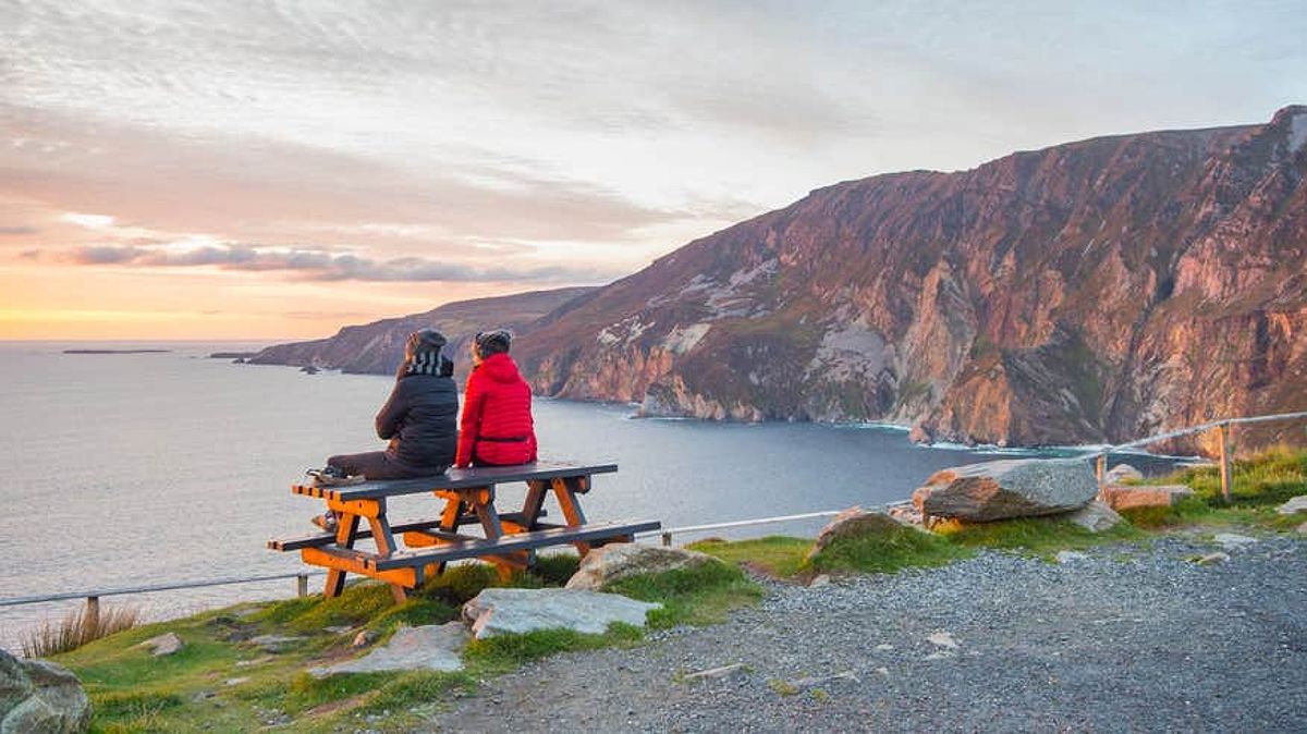 Two friends at Slieve League